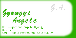 gyongyi angele business card